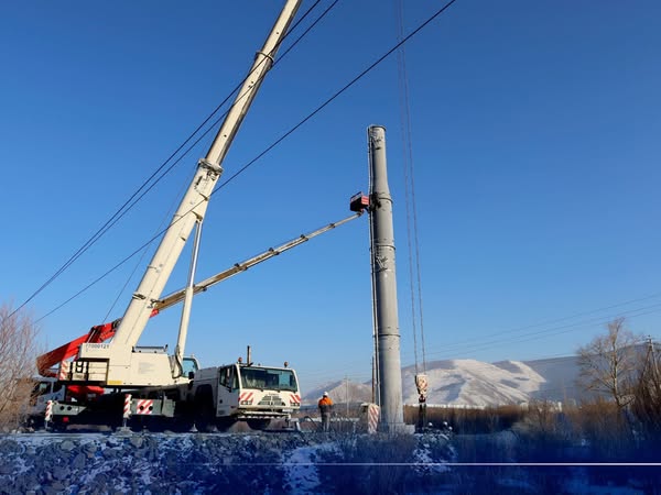 Дүүжин замын тээвэр төслийн 8 дахь тулгуур баганыг суурилууллаа