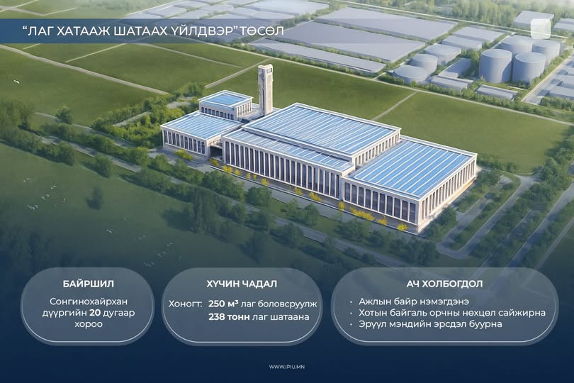 “Лаг хатааж шатаах үйлдвэр” барих тендерийг зарлахаар бэлтгэл ажлыг хангаж байна